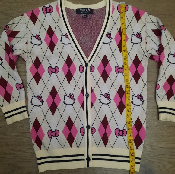 Hello Kitty & Friends x Forever 21 Argyle Cardigan Sweater - Picture 12 of 13